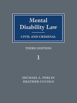 cover image of Mental Disability Law: Civil and Criminal
